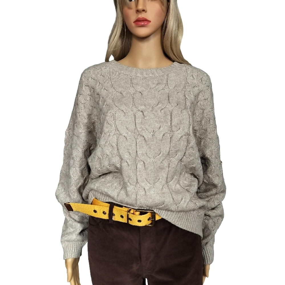 Cyrus Women's Cable Knit Sweater - Cream